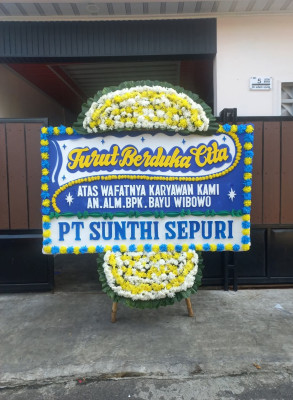 Papan Bunga Duka di Sudimara Jaya